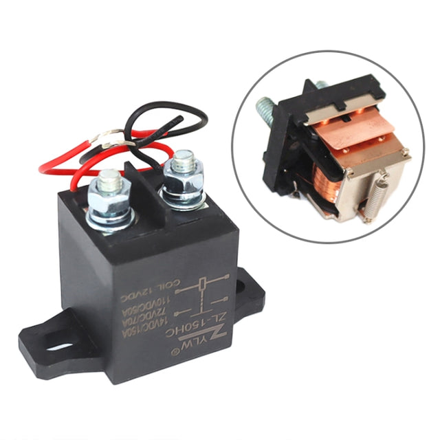 Car New Energy Arc Extinguishing DC 150A Contactor Start Relay, Rated Voltage:12V Long Time Type