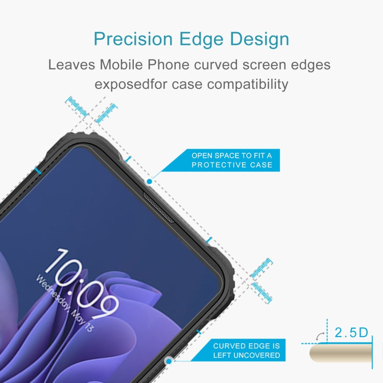 For Blackview BV5300 Pro 50pcs 0.26mm 9H 2.5D Tempered Glass Film - For Blackview by PMC TechLife | Online Shopping South Africa | PMC TechLife