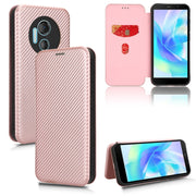 For DOOGEE X97 / X97 Pro Carbon Fiber Texture Flip Leather Phone Case(Pink)
