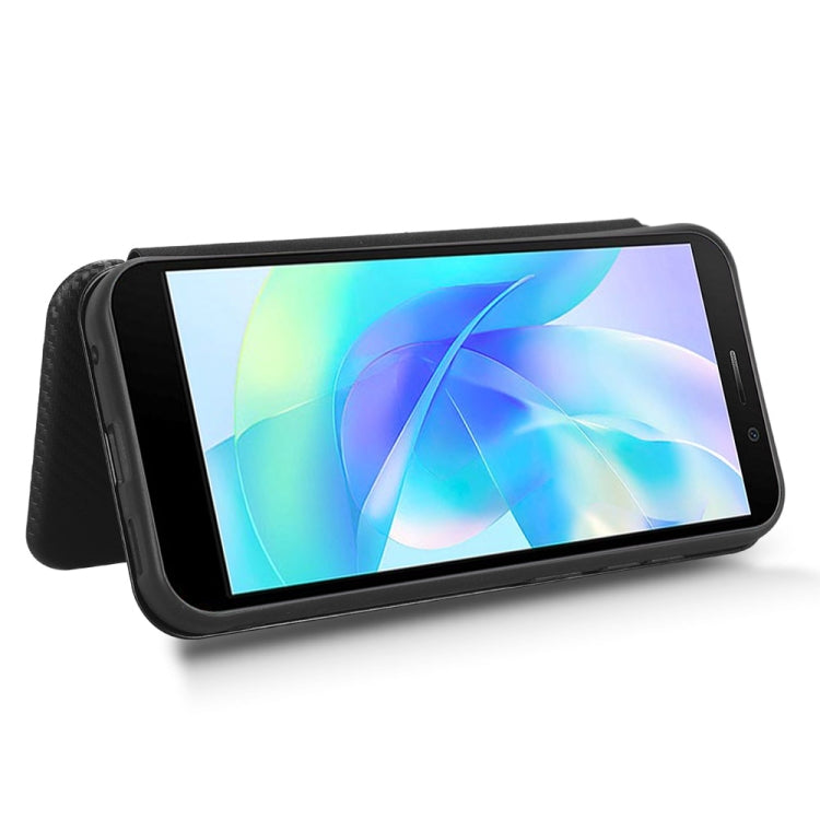 For DOOGEE X97 / X97 Pro Carbon Fiber Texture Flip Leather Phone Case(Black) - Doogee Cases by PMC TechLife | Online Shopping South Africa | PMC TechLife | Buy Now Pay Later Mobicred