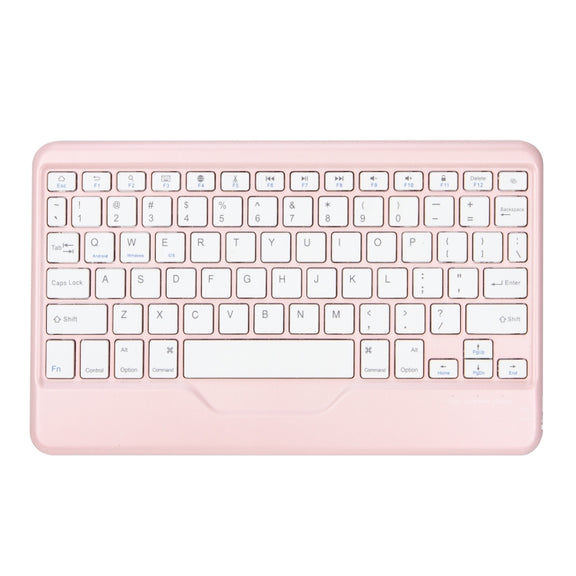 Z10B For iPad 10th Gen 10.9 2022 / 11 2025 Pen Slot Bluetooth Keyboard Leather Tablet Case(Pink)
