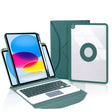 Z10B-A For iPad 10th Gen 10.9 2022 Pen Slot Touchpad Bluetooth Keyboard Leather Tablet Case(Green) - Universal by PMC TechLife | Online Shopping South Africa | PMC TechLife