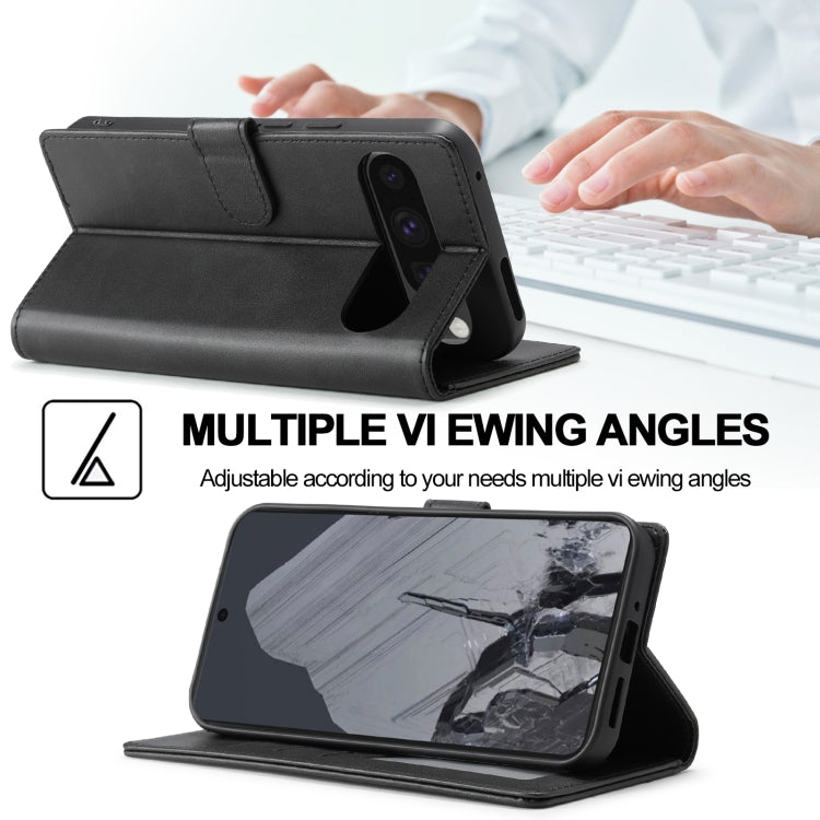 For Google Pixel 9 Pro XL LC.IMEEKE Calf Texture Flip Leather Phone Case(Black) - free shipping - PMC TechLife - Order now!