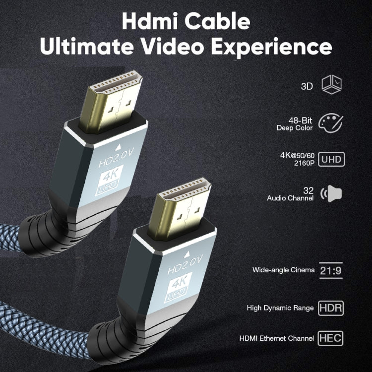 5m HDMI 2.0 Version 4K 60Hz HD Cable(Grey)