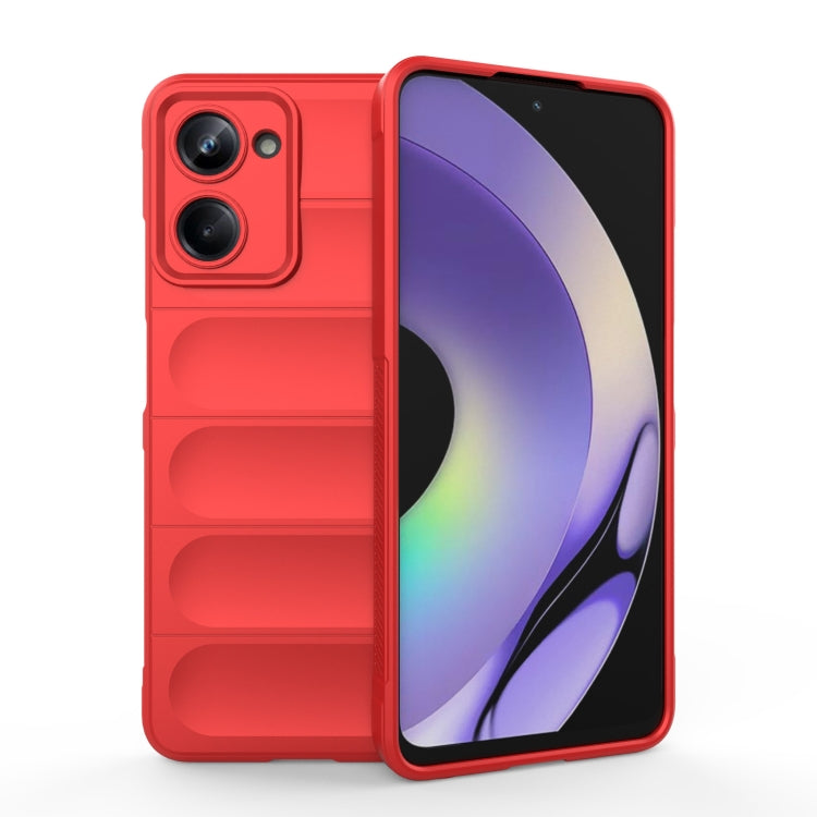For Realme 10 Pro 5G Magic Shield TPU + Flannel Phone Case(Red) - free shipping - PMC TechLife - Order now!