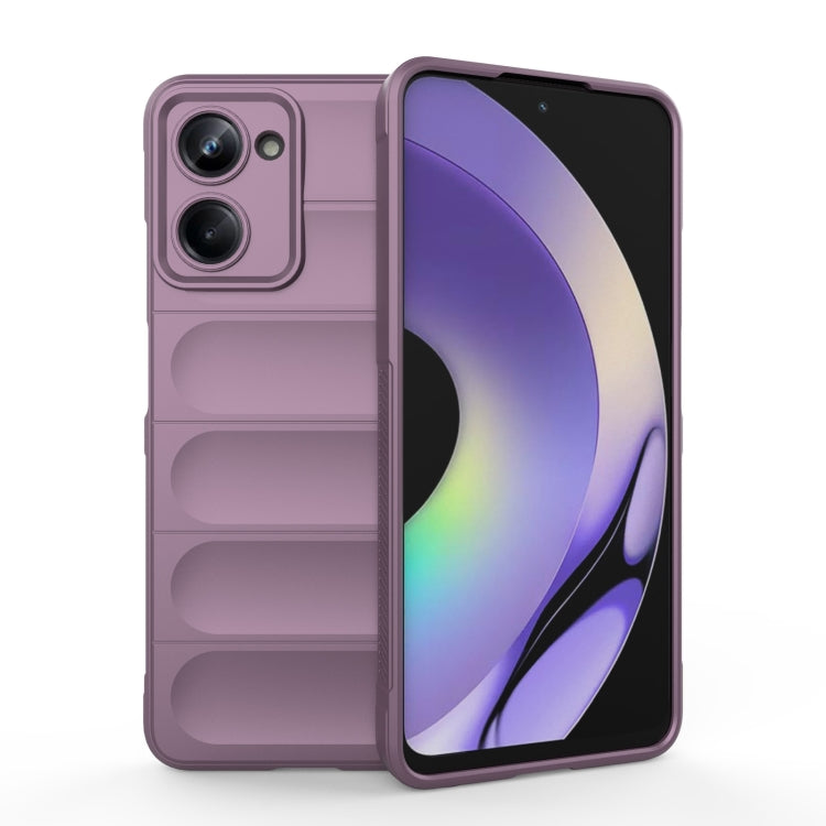 For Realme 10 Pro 5G Magic Shield TPU + Flannel Phone Case(Purple) - Realme Cases by PMC TechLife | Online Shopping South Africa | PMC TechLife | Buy Now Pay Later Mobicred