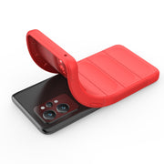 For Realme GT2 Pro Magic Shield TPU + Flannel Phone Case(Red)