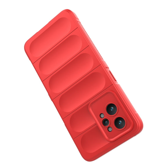 For Realme GT2 Pro Magic Shield TPU + Flannel Phone Case(Dark Grey)