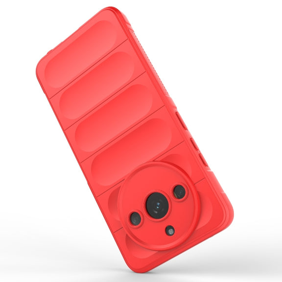 For Realme 11 5G Magic Shield TPU + Flannel Phone Case(Dark Green)