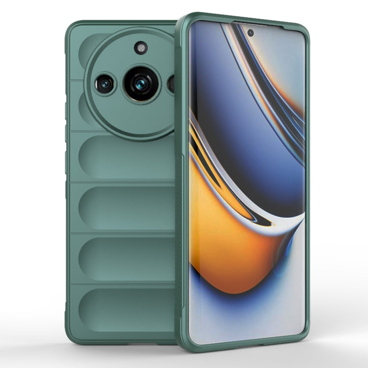 For Realme 11 Pro 5G/11 Pro+ 5G Magic Shield TPU + Flannel Phone Case(Dark Green) - free shipping - PMC TechLife - Order now!