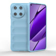 For Realme 11 4G Global Magic Shield TPU + Flannel Phone Case(Light Blue) - Realme Cases by PMC TechLife | Online Shopping South Africa | PMC TechLife | Buy Now Pay Later Mobicred