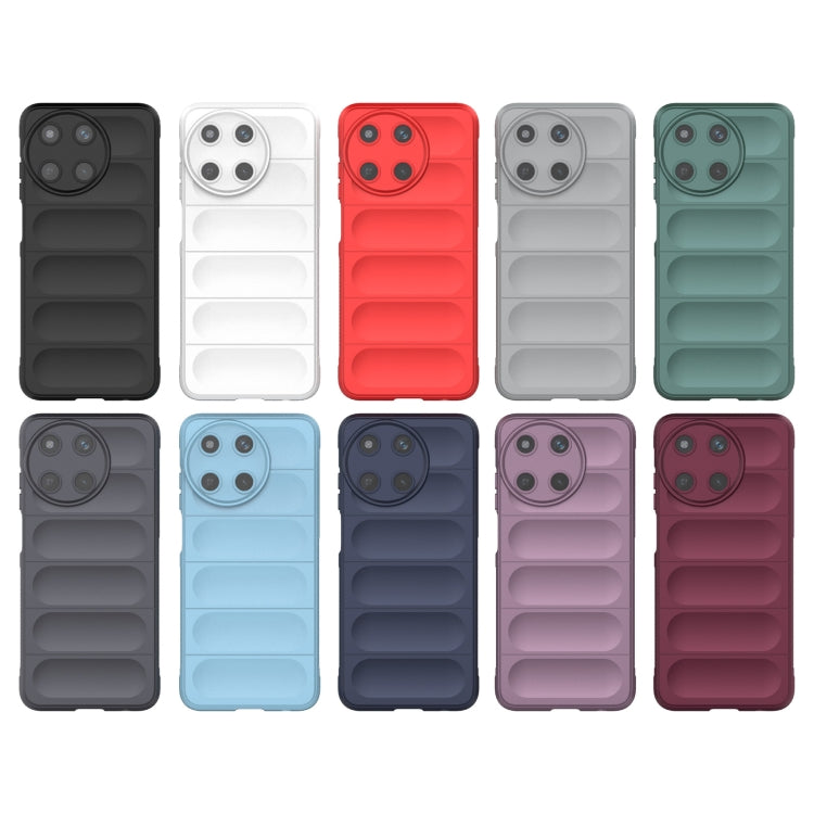 For Realme 11 4G Global Magic Shield TPU + Flannel Phone Case(Light Blue) - Realme Cases by PMC TechLife | Online Shopping South Africa | PMC TechLife | Buy Now Pay Later Mobicred