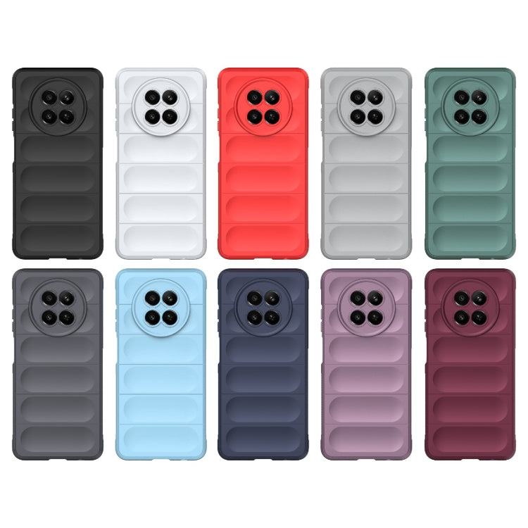 For Realme 12 5G Global Magic Shield TPU + Flannel Phone Case(Black)