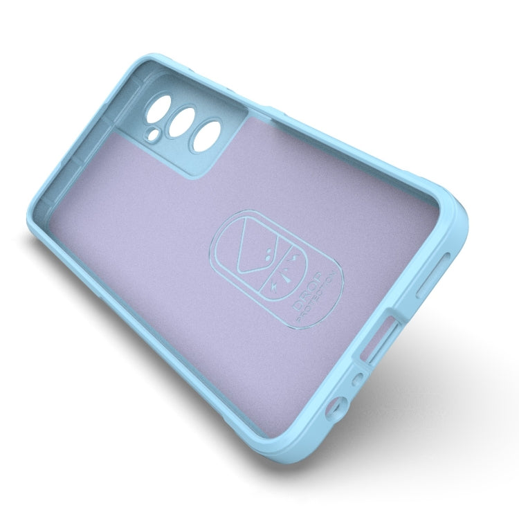 For Realme C65 4G Global Magic Shield TPU + Flannel Phone Case(Dark Blue) - Realme Cases by PMC TechLife | Online Shopping South Africa | PMC TechLife | Buy Now Pay Later Mobicred