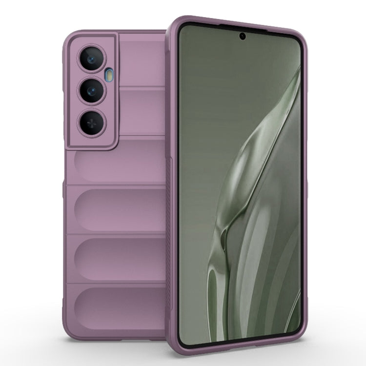 For Realme C65 4G Global Magic Shield TPU + Flannel Phone Case(Purple) - Realme Cases by PMC TechLife | Online Shopping South Africa | PMC TechLife | Buy Now Pay Later Mobicred