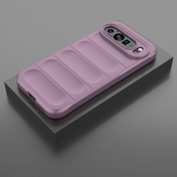 For Google Pixel 9 Pro XL 5G Magic Shield TPU + Flannel Phone Case(Purple) - Google Cases by PMC TechLife | Online Shopping South Africa | PMC TechLife | Buy Now Pay Later Mobicred