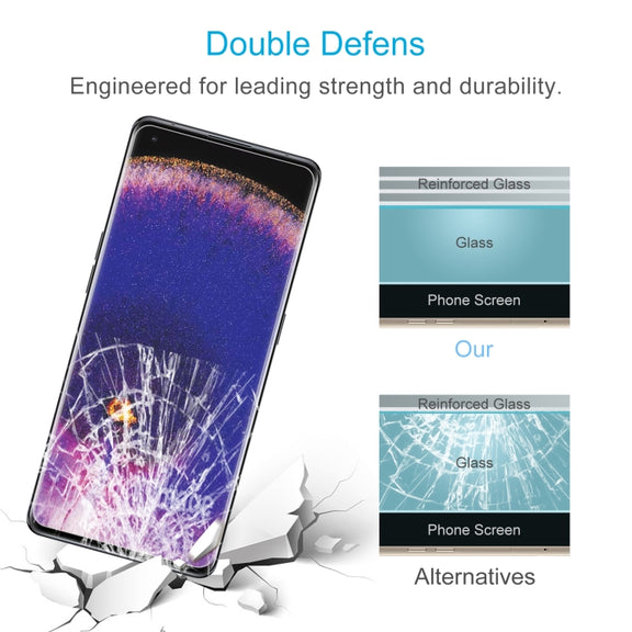 For OPPO Find X8 Pro 50pcs 0.26mm 9H 2.5D Tempered Glass Film