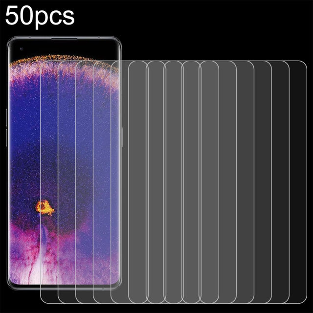 For OPPO Find X8 Pro 50pcs 0.26mm 9H 2.5D Tempered Glass Film