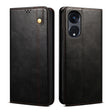 For OPPO A98 5G Oil Wax Crazy Horse Texture Leather Phone Case(Black) - OPPO Cases by PMC TechLife | Online Shopping South Africa | PMC TechLife