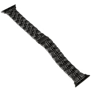 3-Beads Stripe Metal Watch Band For Apple Watch Series 10 46mm(Black)