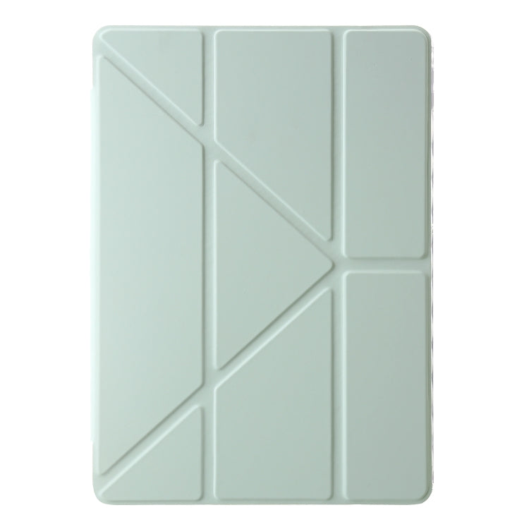 For Xiaomi Redmi Pad SE Clear Acrylic Deformation Leather Tablet Case(Green) - More Tablet Cases by PMC TechLife | Online Shopping South Africa | PMC TechLife