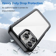 For iPhone 16 Pro Colorful Series Acrylic + TPU Phone Case(Black)
