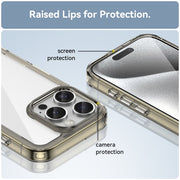 For iPhone 16 Pro Colorful Series Acrylic + TPU Phone Case(Transparent Grey)