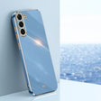 For Samsung Galaxy S24 5G XINLI Straight Edge 6D Electroplate TPU Phone Case(Celestial Blue) - Galaxy S24 5G Cases by XINLI | Online Shopping South Africa | PMC Jewellery | Buy Now Pay Later Mobicred