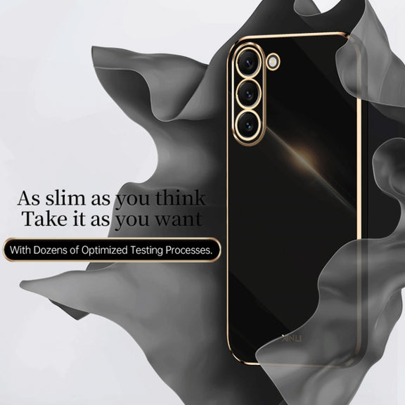 For Samsung Galaxy S24 5G XINLI Straight Edge 6D Electroplate TPU Phone Case(Celestial Blue)