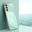 For Samsung Galaxy S24+ 5G XINLI Straight Edge 6D Electroplate TPU Phone Case(Mint Green) - Galaxy S24+ 5G Cases by XINLI | Online Shopping South Africa | PMC Jewellery | Buy Now Pay Later Mobicred