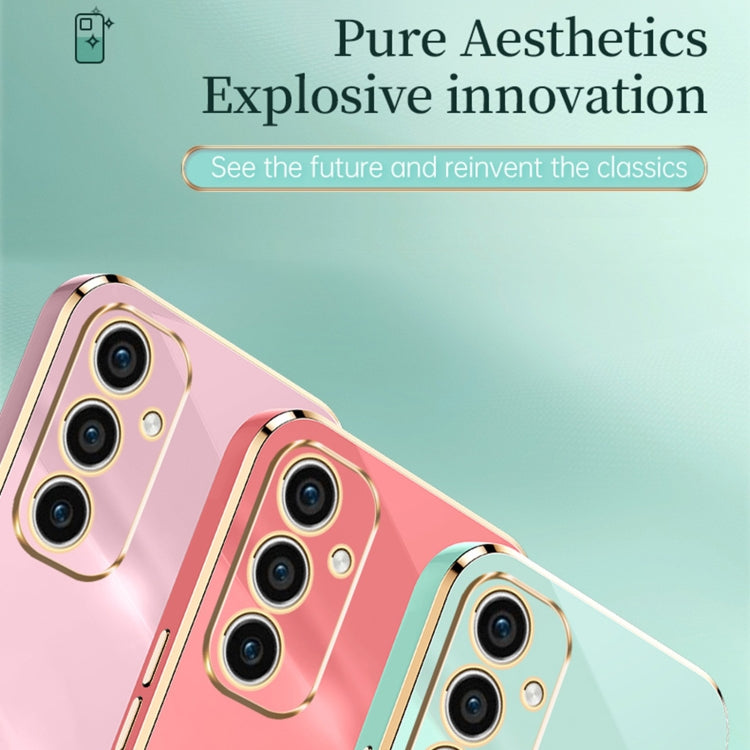 For Samsung Galaxy A35 5G XINLI Straight Edge 6D Electroplate TPU Phone Case with Ring Holder(Black) - Galaxy Phone Cases by XINLI | Online Shopping South Africa | PMC TechLife