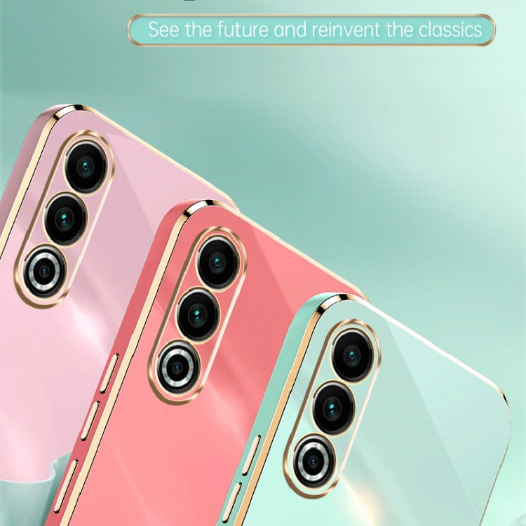 For Meizu 20 5G XINLI Straight Edge 6D Electroplate TPU Phone Case(Hawthorn Red)