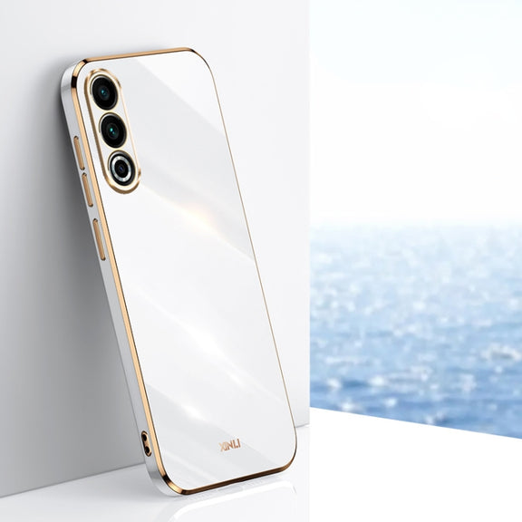 For Meizu 20 5G XINLI Straight Edge 6D Electroplate TPU Phone Case(White)