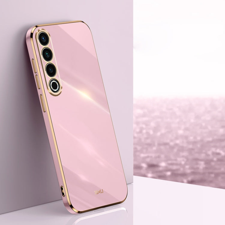 For Meizu 20 Pro 5G XINLI Straight Edge 6D Electroplate TPU Phone Case(Cherry Purple) - free shipping - PMC Jewellery - Order now!