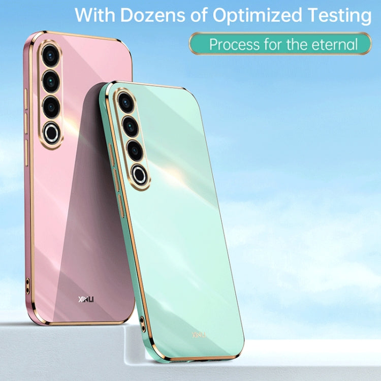 For Meizu 20 Pro 5G XINLI Straight Edge 6D Electroplate TPU Phone Case(Cherry Purple) - free shipping - PMC Jewellery - Order now!