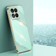 For Xiaomi 14 XINLI Straight Edge 6D Electroplate TPU Phone Case(Mint Green) - free shipping - PMC Jewellery - Order now!
