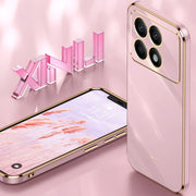 For Xiaomi Redmi K70 XINLI Straight Edge 6D Electroplate TPU Phone Case(Hawthorn Red)