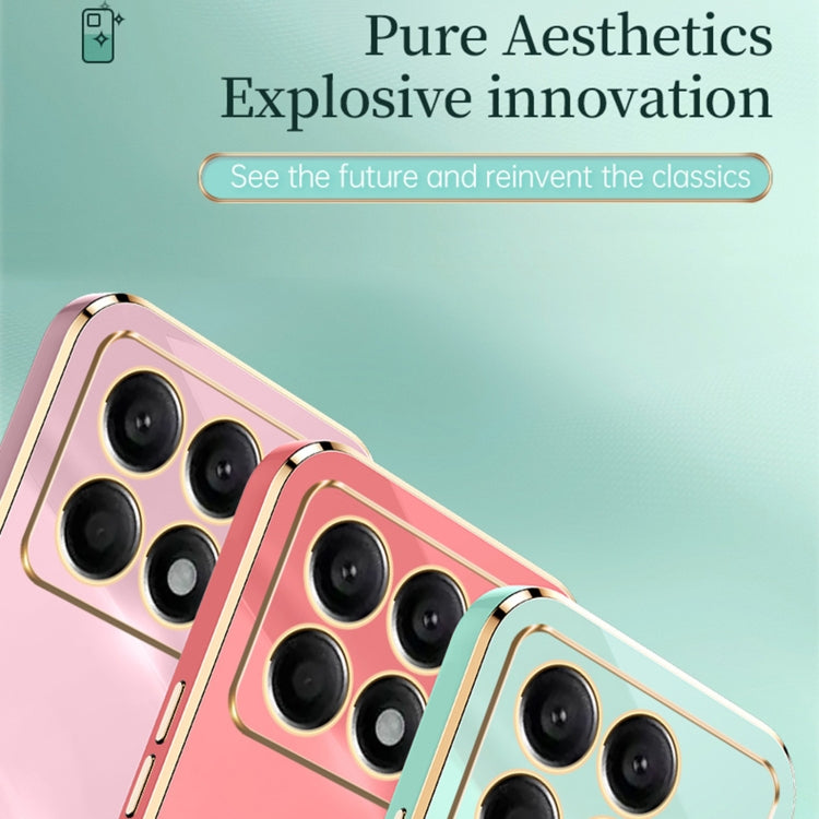 For Xiaomi Redmi K70 XINLI Straight Edge 6D Electroplate TPU Phone Case(Mint Green)