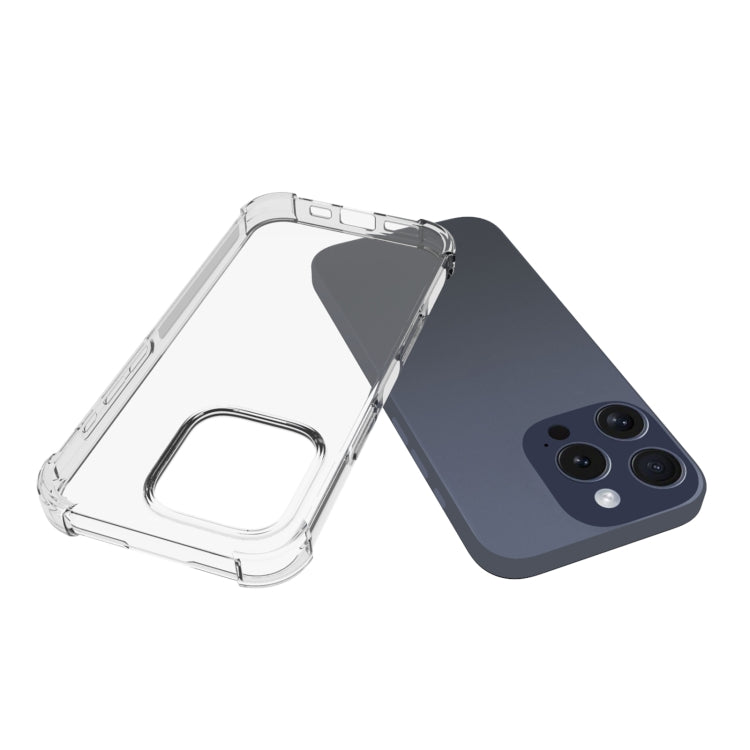 For iPhone 16 Pro Shockproof Non-slip Thickening TPU Phone Case(Transparent) - iPhone 16 Pro Cases by PMC TechLife | Online Shopping South Africa | PMC TechLife | Buy Now Pay Later Mobicred