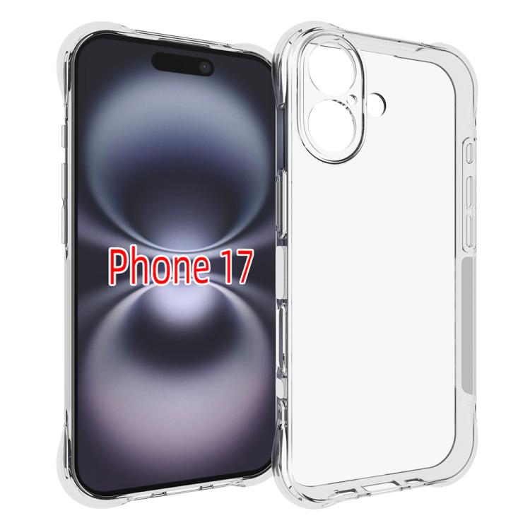 For iPhone 17 Shockproof Non-slip Thickening TPU Phone Case(Transparent) - free shipping - PMc TechLife - Order now!