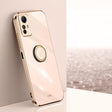 For Xiaomi Redmi Note 12S 4G XINLI Straight Edge 6D Electroplate TPU Phone Case with Ring Holder(Pink) - Xiaomi Cases by XINLI | Online Shopping South Africa | PMC TechLife | Buy Now Pay Later Mobicred