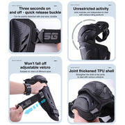 2 in 1 Elbow Pads Motolsg Motorcycle Bicycle Riding Protective Gear