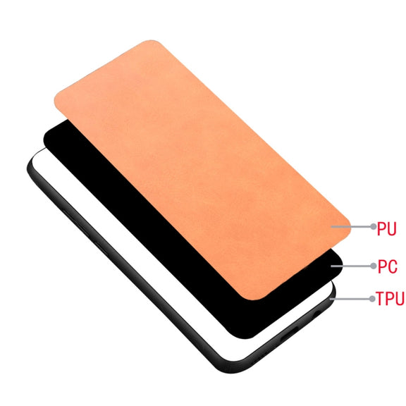 For Google Pixel 9 Pro Sewing Cow Pattern Skin PC + PU + TPU Phone Case(Orange)