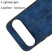 For Google Pixel 9 Pro Sewing Cow Pattern Skin PC + PU + TPU Phone Case(Blue)