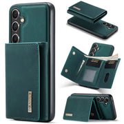 For Samsung Galaxy S24 5G DG.MING M1 Series 3-Fold Multi Card Wallet + Magnetic Phone Case(Green)