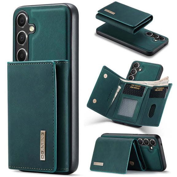 For Samsung Galaxy S24+ 5G DG.MING M1 Series 3-Fold Multi Card Wallet + Magnetic Phone Case(Green)