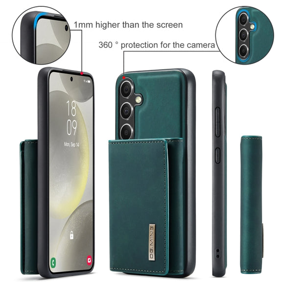 For Samsung Galaxy S24+ 5G DG.MING M1 Series 3-Fold Multi Card Wallet + Magnetic Phone Case(Green)