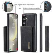 For Samsung Galaxy S24+ 5G DG.MING M1 Series 3-Fold Multi Card Wallet + Magnetic Phone Case(Black)