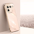 For vivo iQOO 12 Pro 5G XINLI Straight Edge 6D Electroplate TPU Phone Case(Pink) - iQOO 12 Pro Cases by XINLI | Online Shopping South Africa | PMC TechLife | Buy Now Pay Later Mobicred