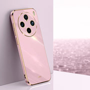 For vivo X100 Pro 5G XINLI Straight Edge 6D Electroplate TPU Phone Case(Cherry Purple)